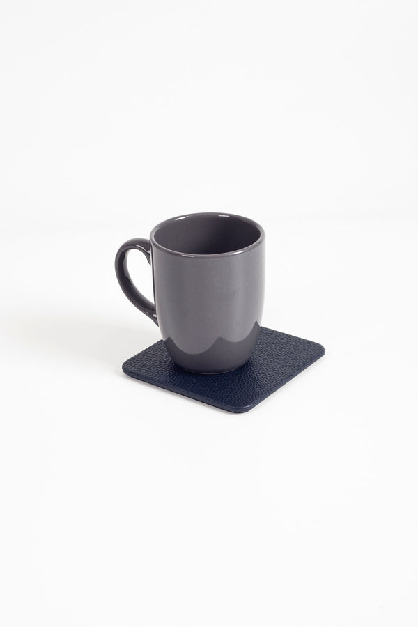 Leather Coaster Navy Blue 1 Piece